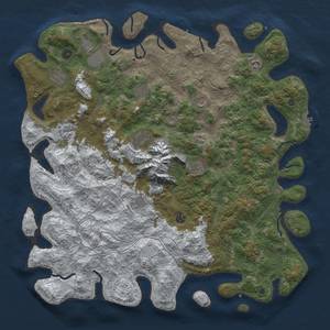 Thumbnail Rust Map: Procedural Map, Size: 5000, Seed: 1967994712, 20 Monuments