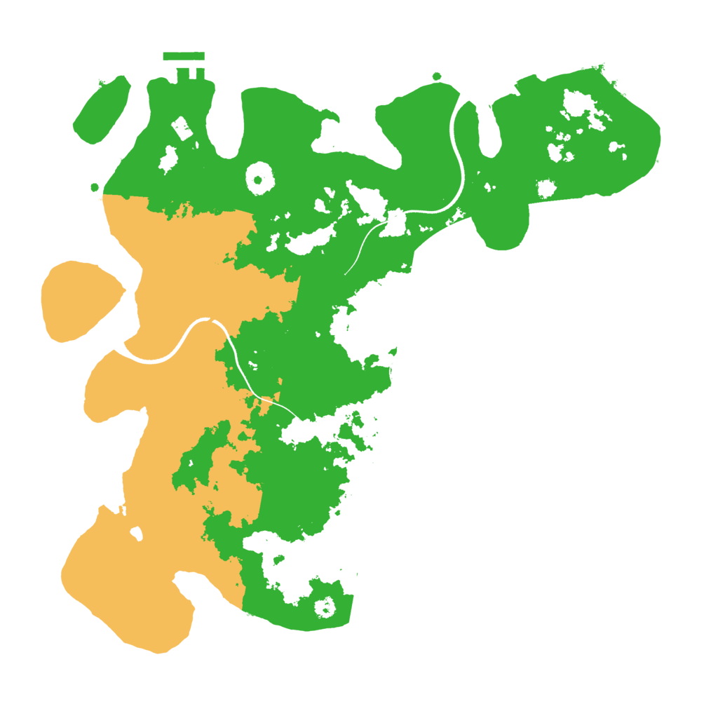 Biome Rust Map: Procedural Map, Size: 3500, Seed: 595