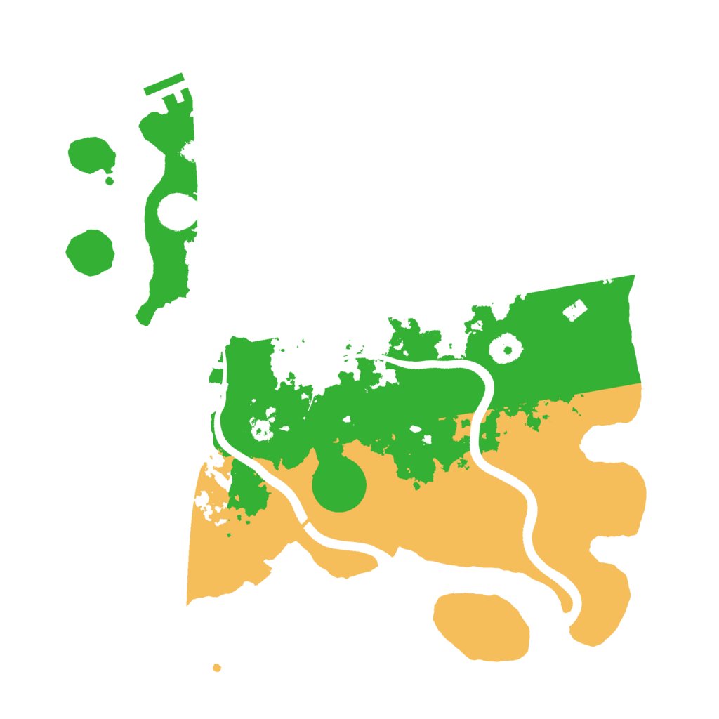 Biome Rust Map: Procedural Map, Size: 3501, Seed: 13686