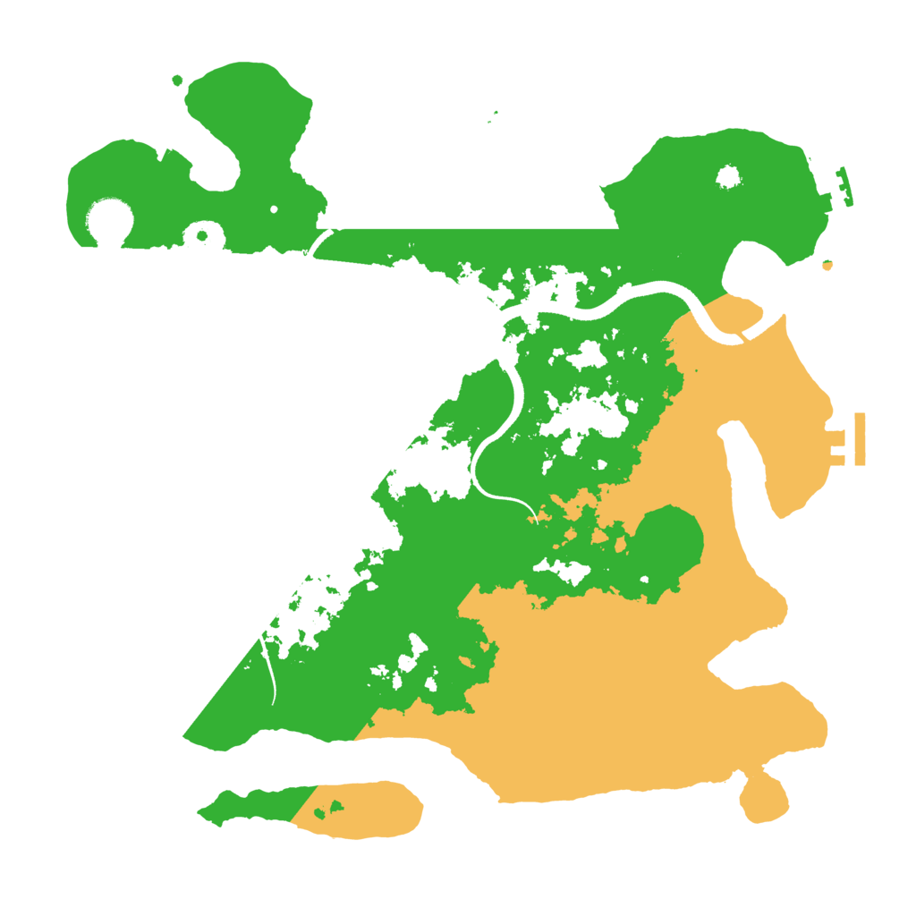 Biome Rust Map: Procedural Map, Size: 3500, Seed: 1465613496