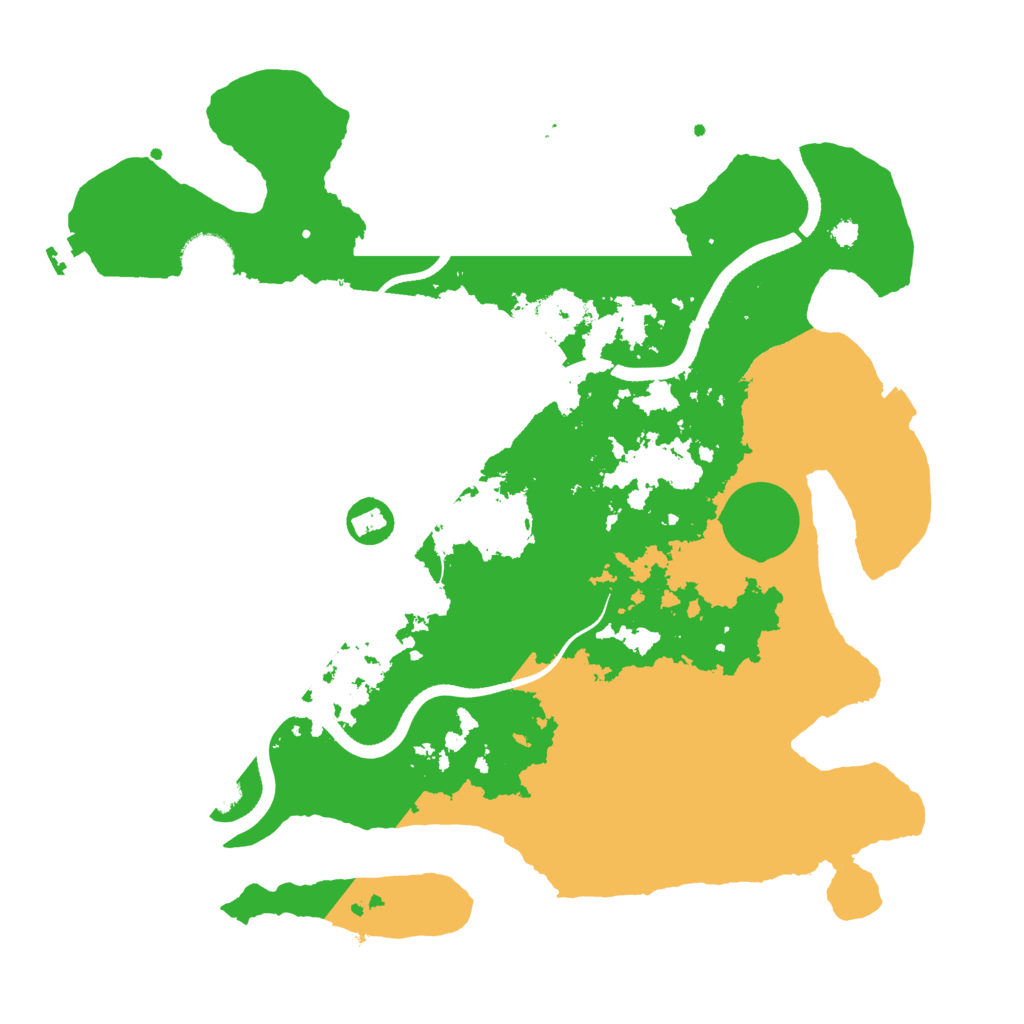 Biome Rust Map: Procedural Map, Size: 3500, Seed: 1465613496
