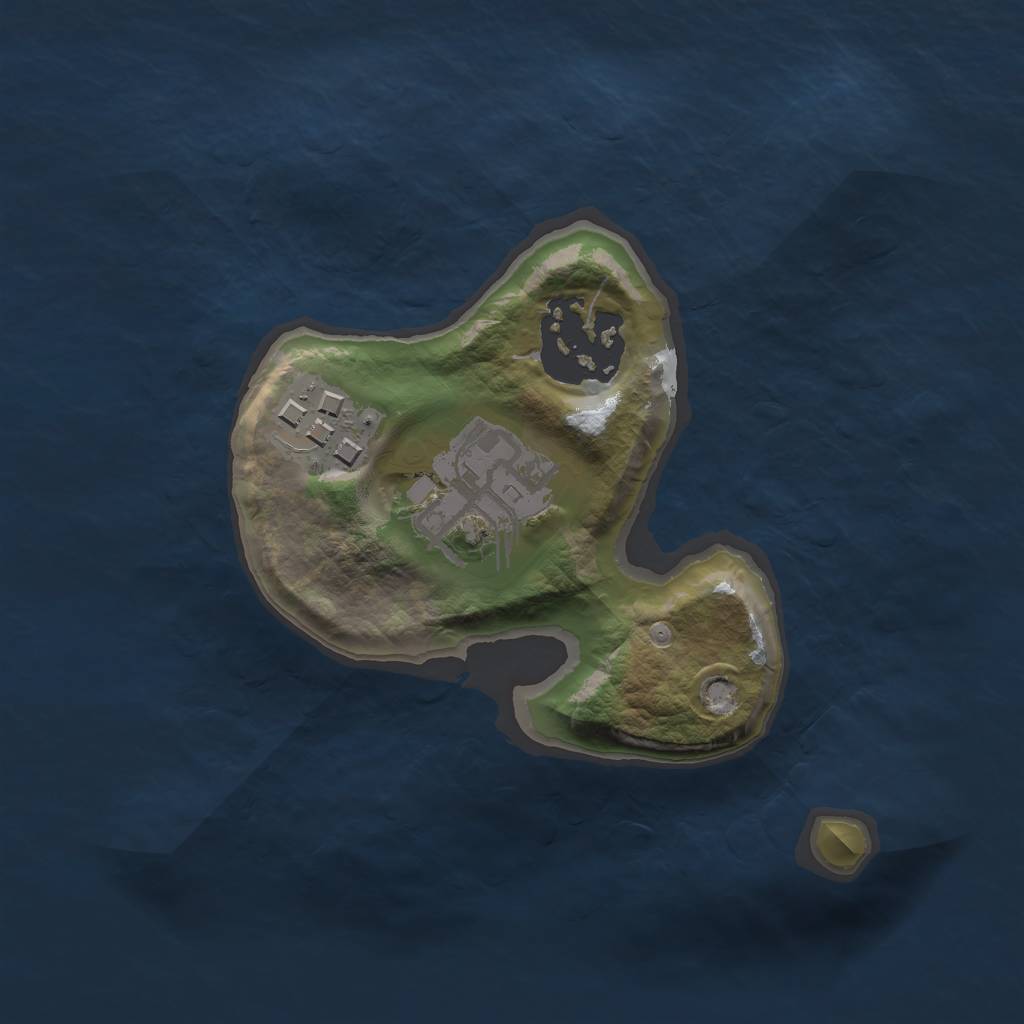 Rust Map: Barren, Size: 1700, Seed: 420, 5 Monuments
