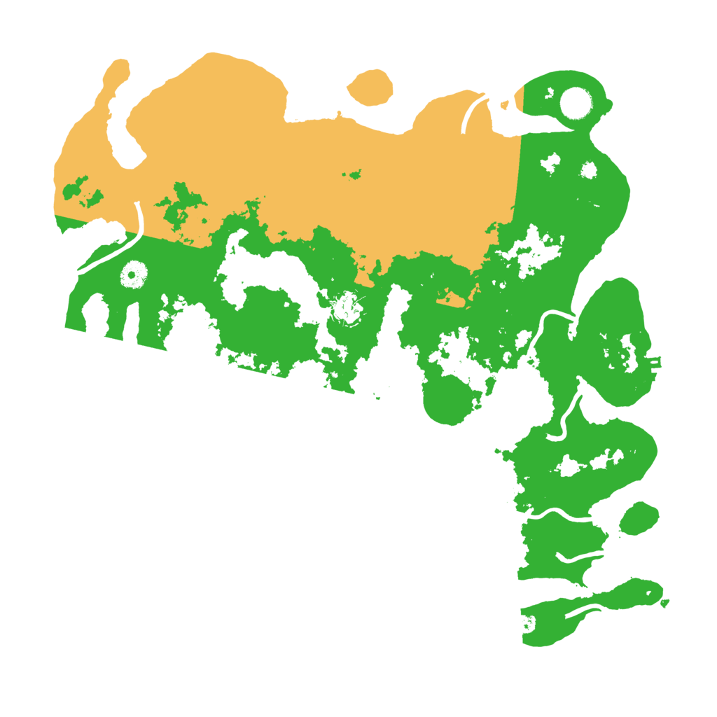 Biome Rust Map: Procedural Map, Size: 3950, Seed: 1337694201