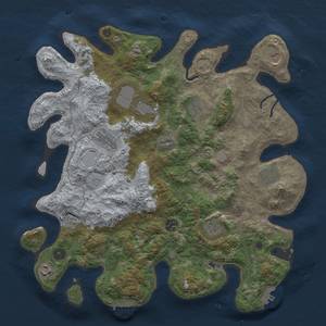 Thumbnail Rust Map: Procedural Map, Size: 4000, Seed: 200, 18 Monuments