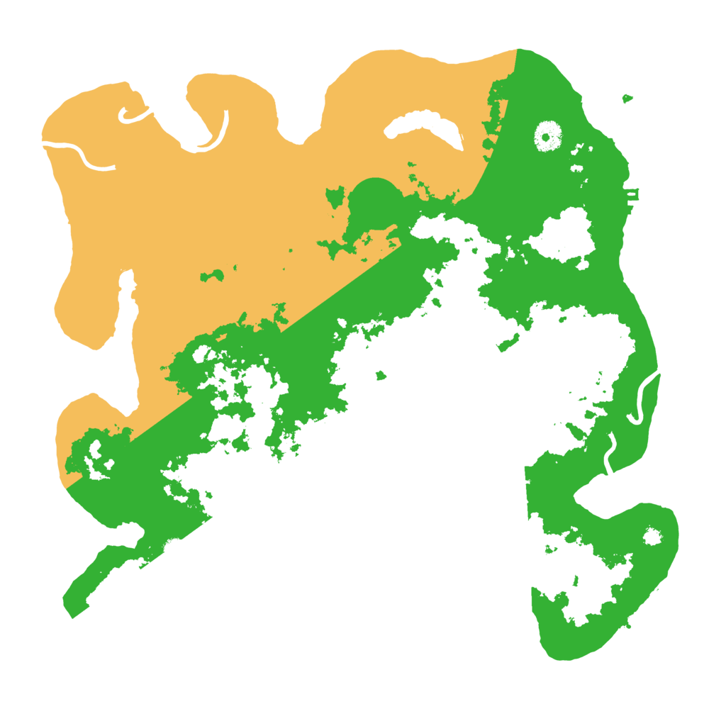 Biome Rust Map: Procedural Map, Size: 3700, Seed: 1709521097