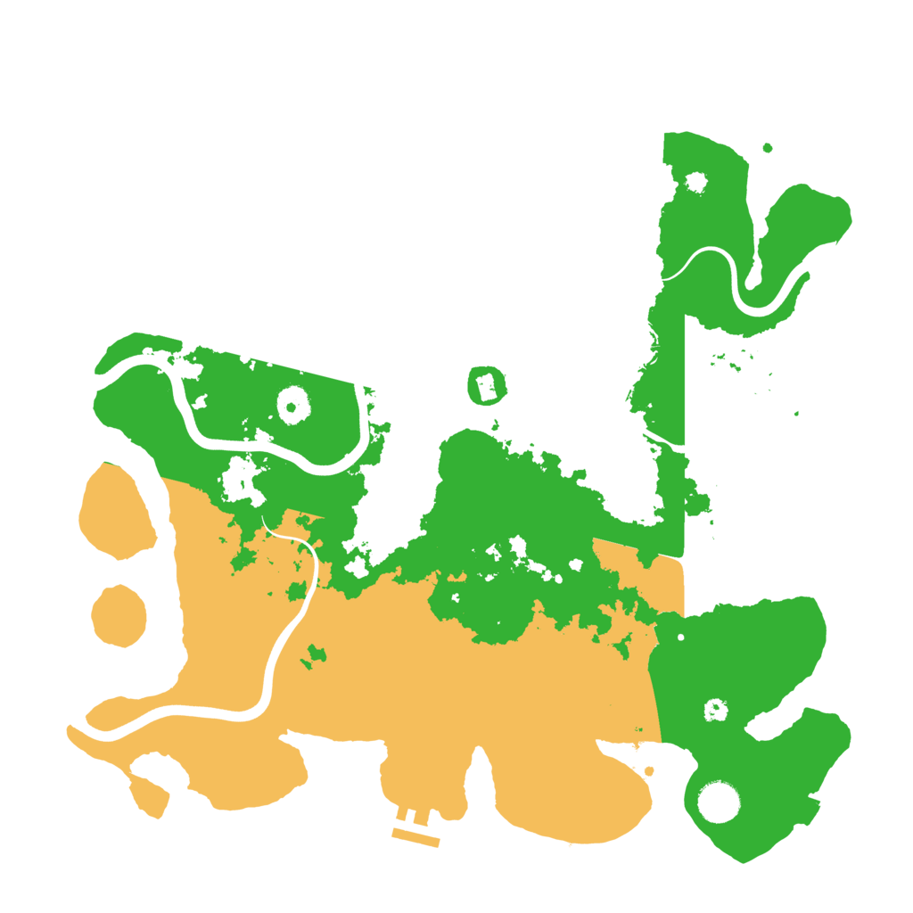 Biome Rust Map: Procedural Map, Size: 3850, Seed: 43557357
