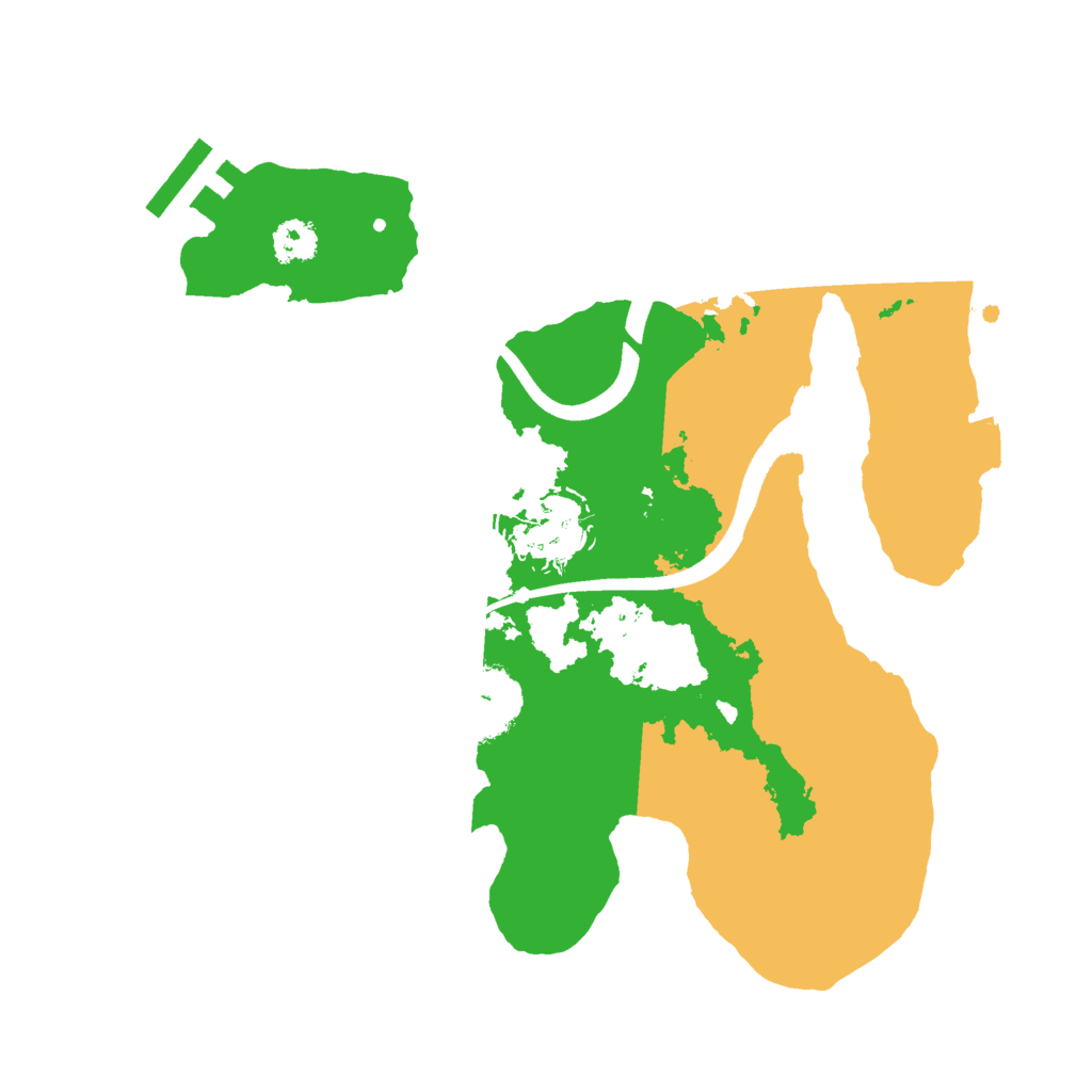 Biome Rust Map: Procedural Map, Size: 2500, Seed: 12255036