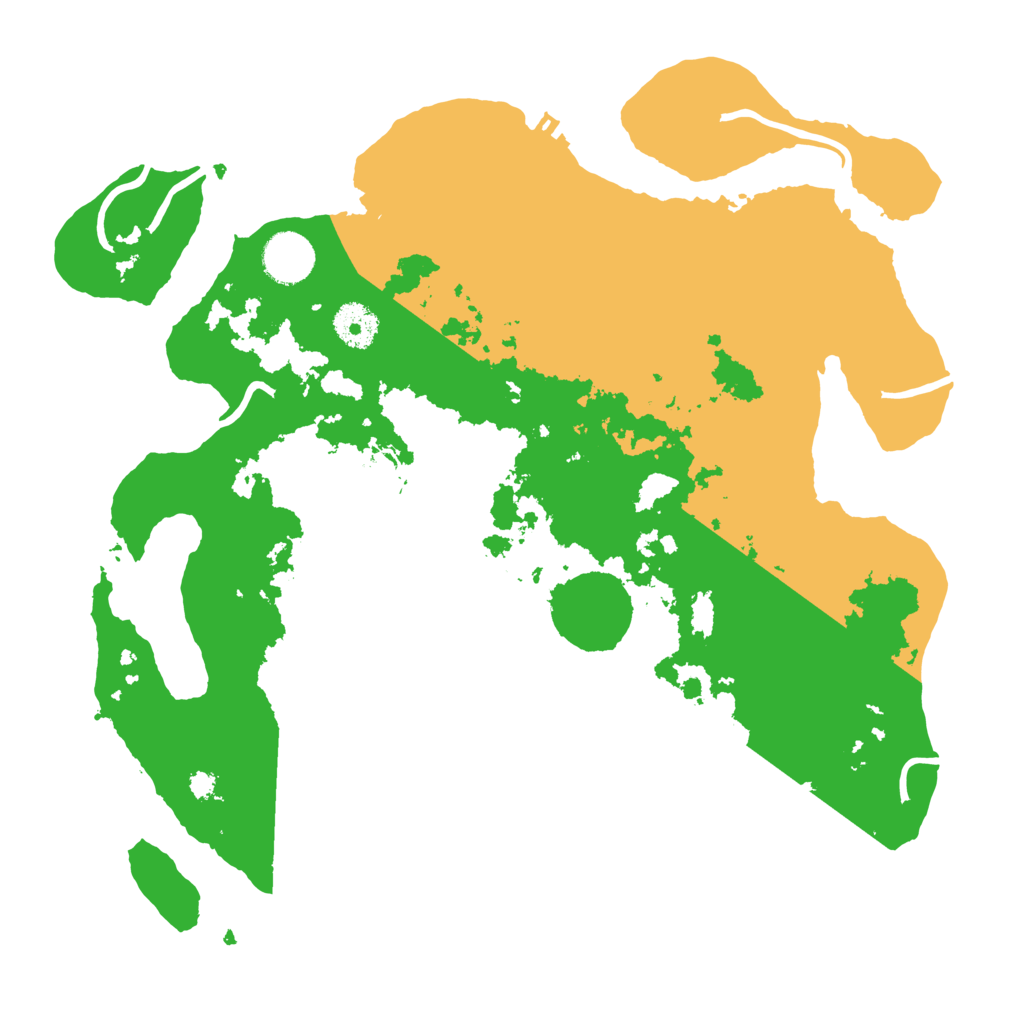 Biome Rust Map: Procedural Map, Size: 3500, Seed: 113326123