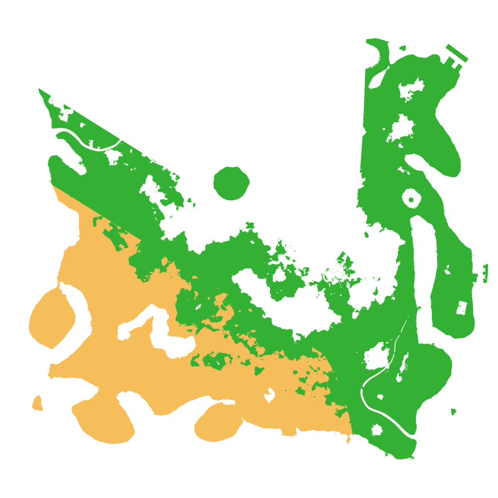 Biome Rust Map: Procedural Map, Size: 4000, Seed: 7864