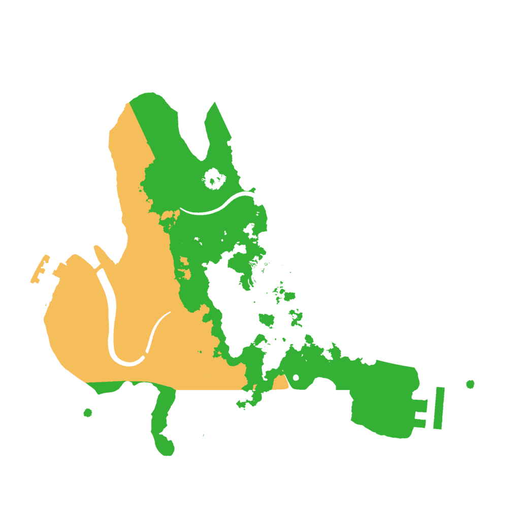 Biome Rust Map: Procedural Map, Size: 2500, Seed: 430428796