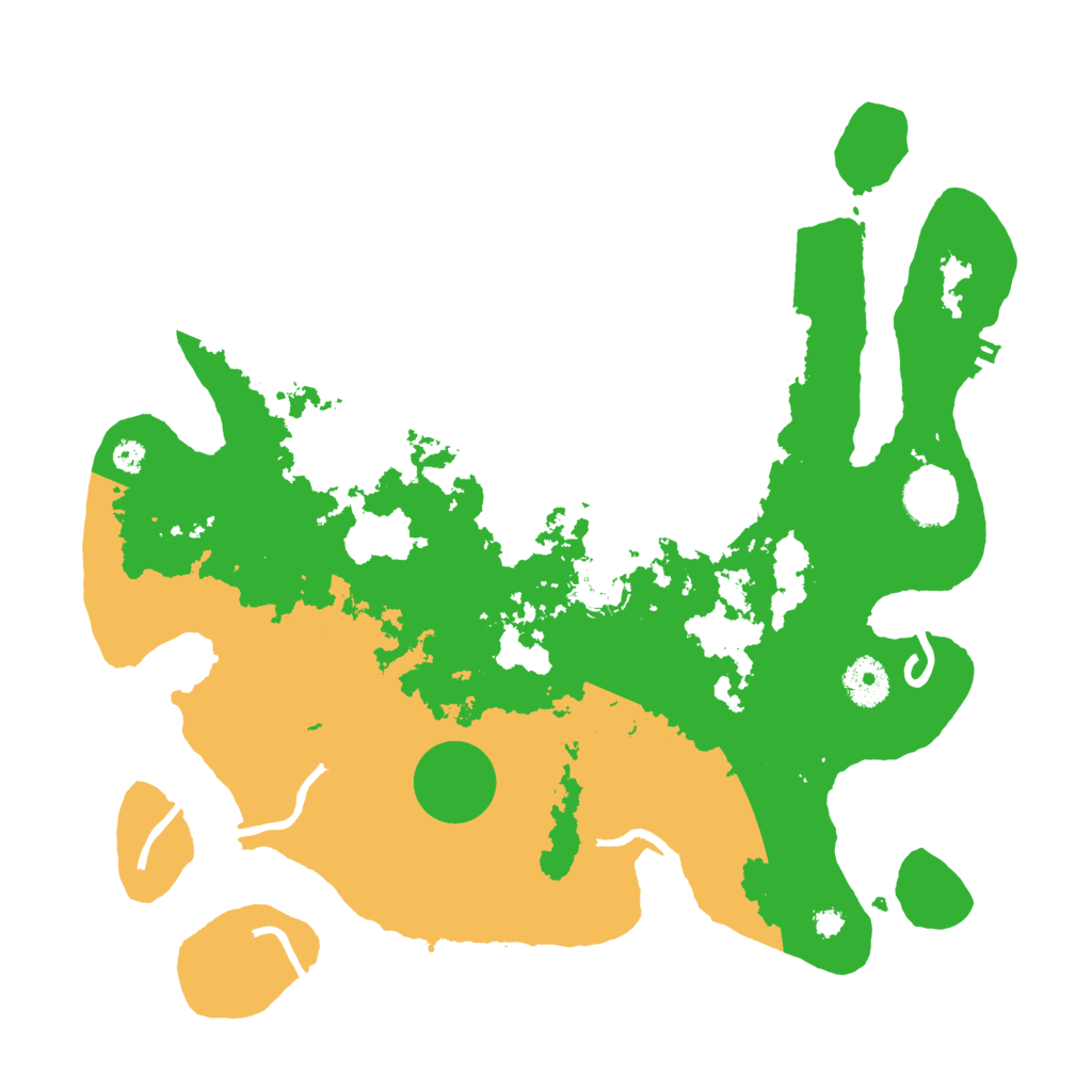Biome Rust Map: Procedural Map, Size: 3500, Seed: 419921134