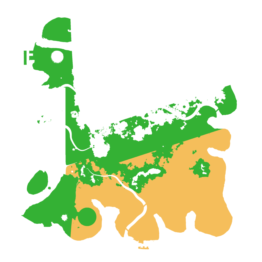 Biome Rust Map: Procedural Map, Size: 3750, Seed: 14078