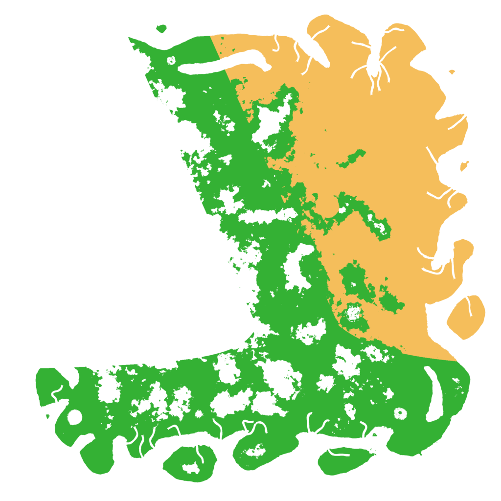 Biome Rust Map: Procedural Map, Size: 6000, Seed: 3400