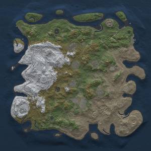 Thumbnail Rust Map: Procedural Map, Size: 4500, Seed: 681837, 20 Monuments