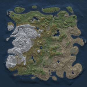 Thumbnail Rust Map: Procedural Map, Size: 4500, Seed: 681837, 16 Monuments