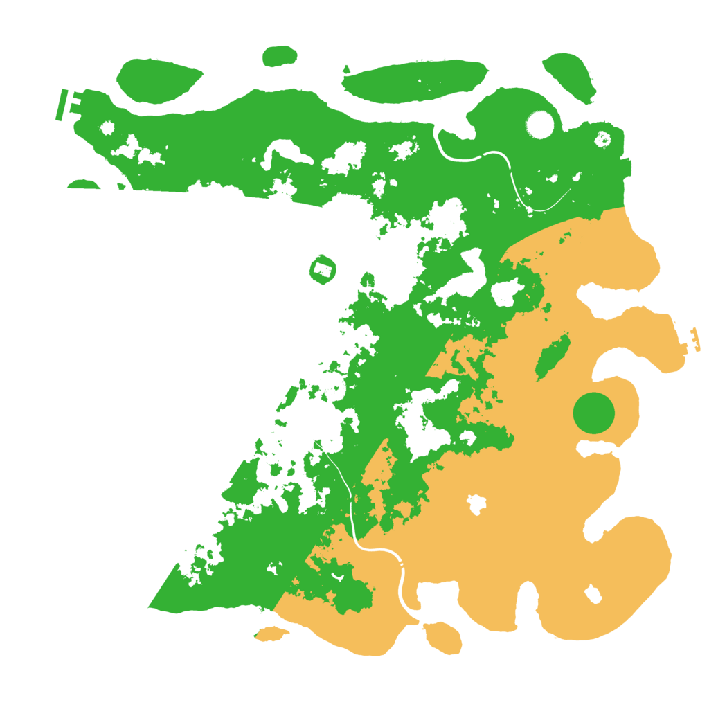 Biome Rust Map: Procedural Map, Size: 4500, Seed: 681837