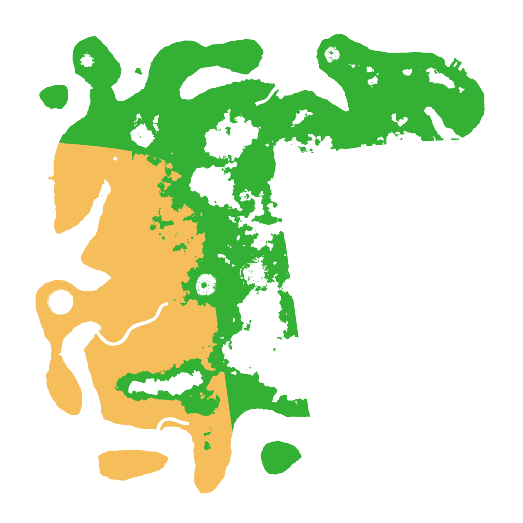 Biome Rust Map: Procedural Map, Size: 3700, Seed: 161210356