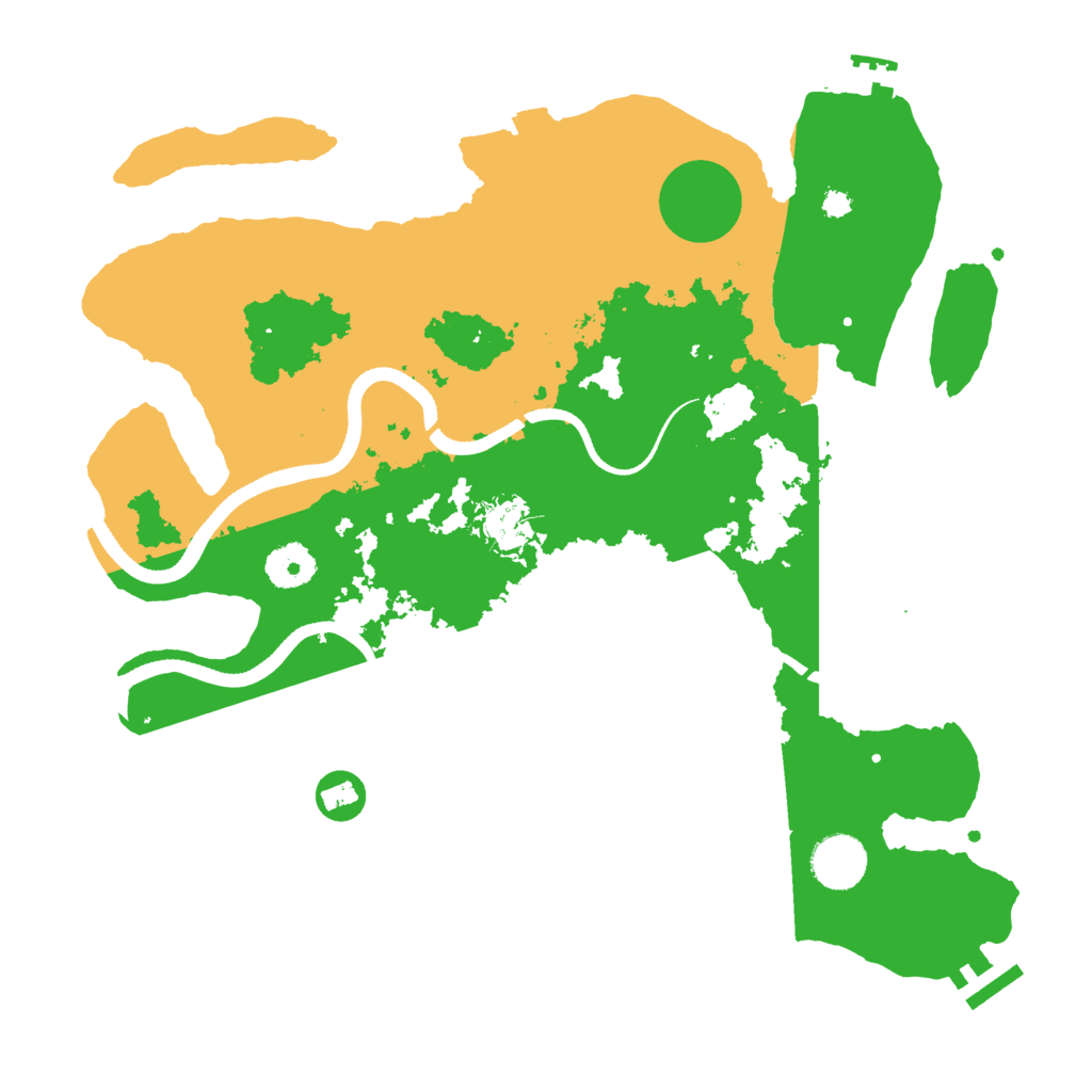 Biome Rust Map: Procedural Map, Size: 3500, Seed: 2033657565