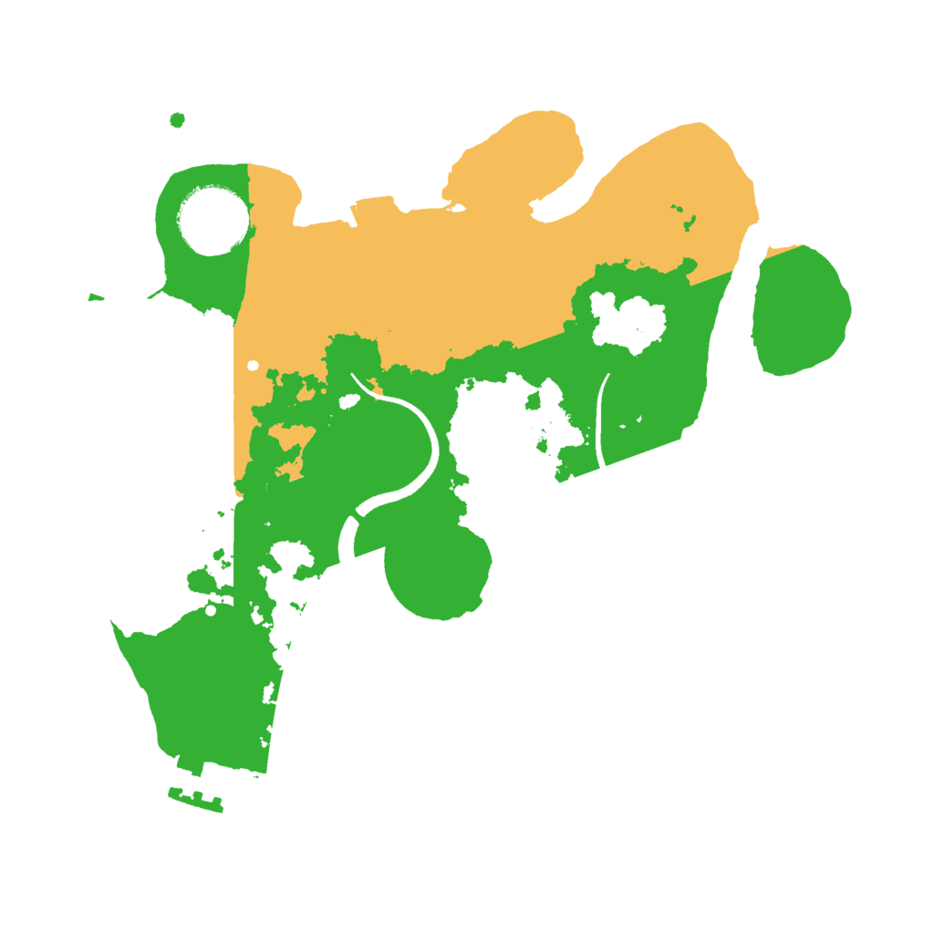 Biome Rust Map: Procedural Map, Size: 2500, Seed: 629664031