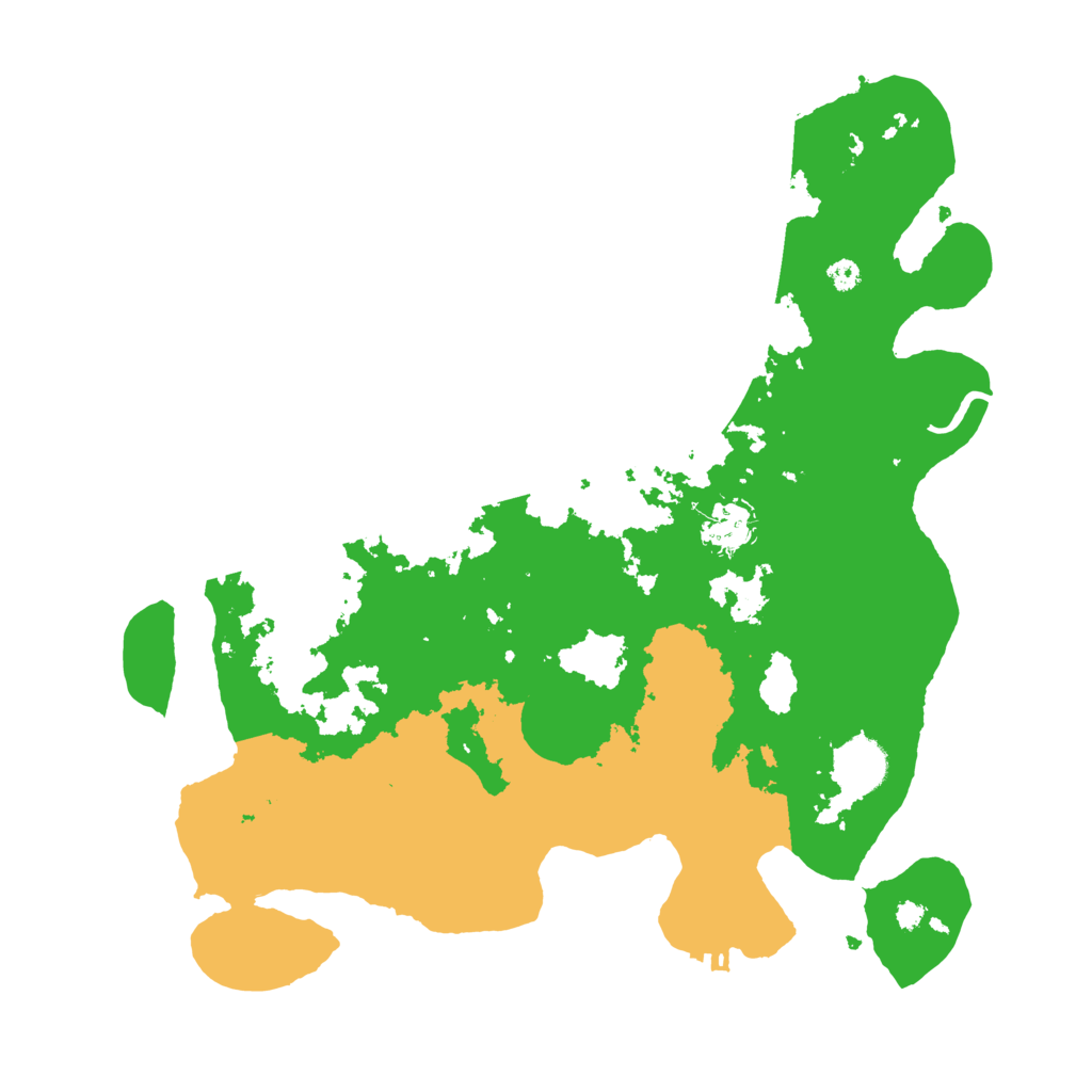 Biome Rust Map: Procedural Map, Size: 3600, Seed: 14558