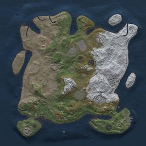 Thumbnail Rust Map: Procedural Map, Size: 3500, Seed: 1196498214, 18 Monuments