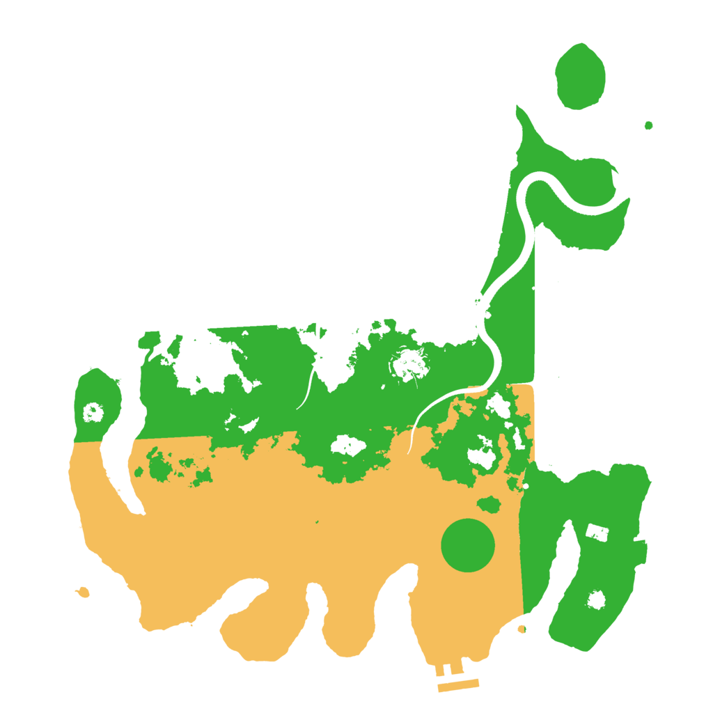 Biome Rust Map: Procedural Map, Size: 3500, Seed: 1455956589