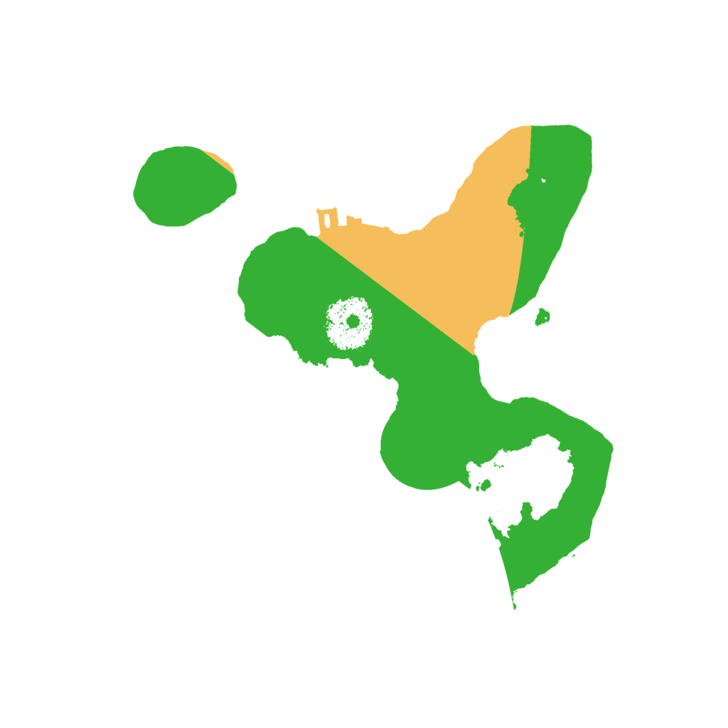 Biome Rust Map: Procedural Map, Size: 2200, Seed: 32432443