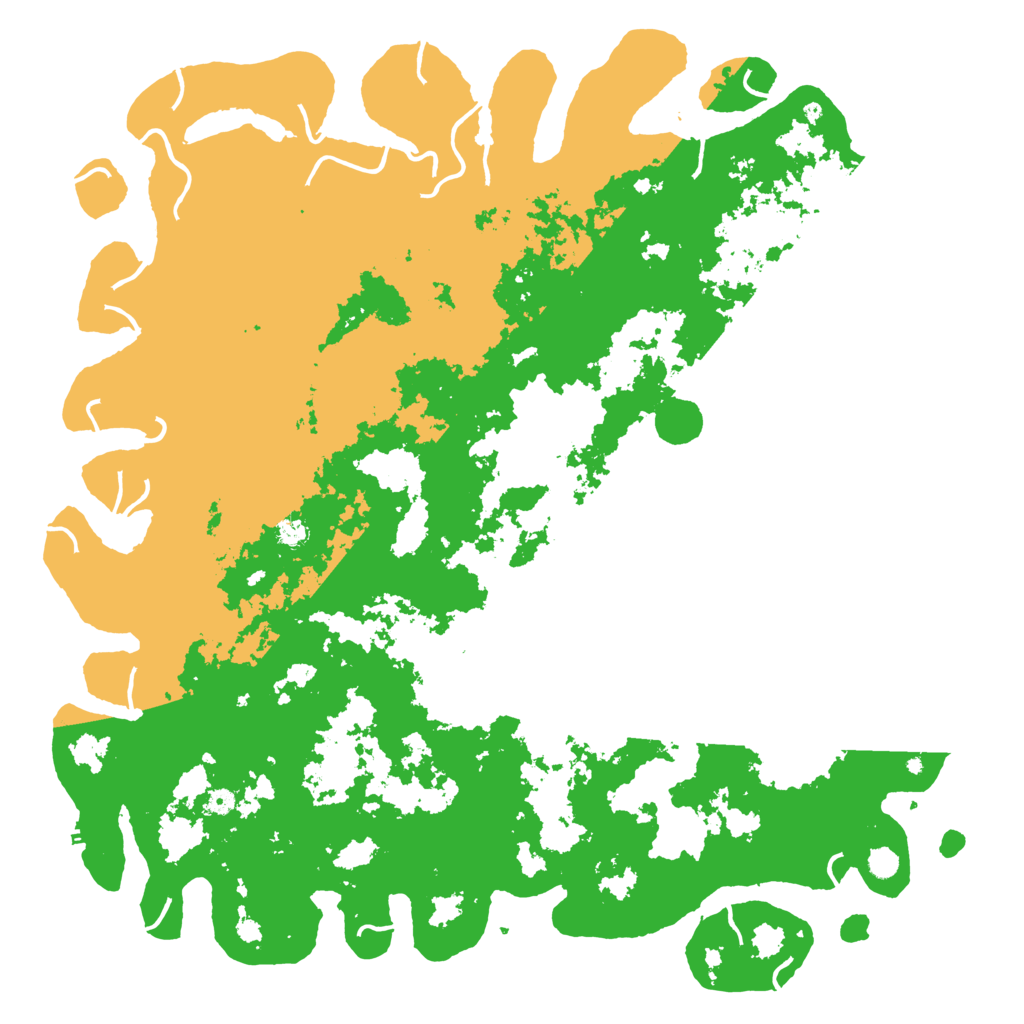 Biome Rust Map: Procedural Map, Size: 6000, Seed: 7377