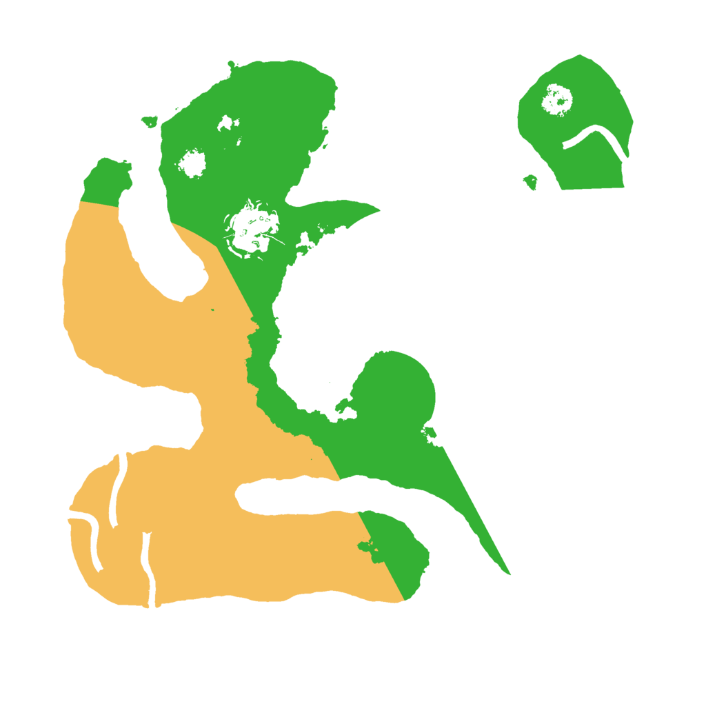 Biome Rust Map: Procedural Map, Size: 2400, Seed: 1111111111