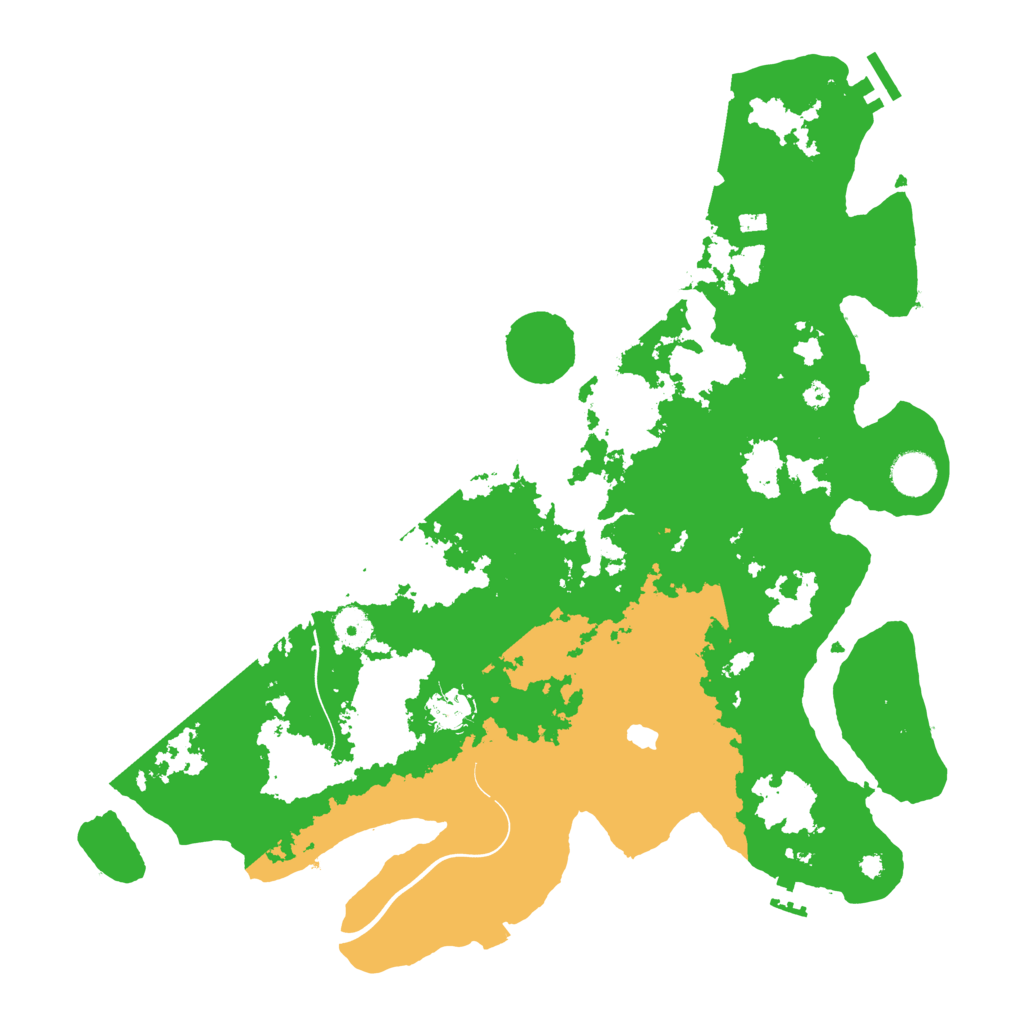 Biome Rust Map: Procedural Map, Size: 4000, Seed: 15254