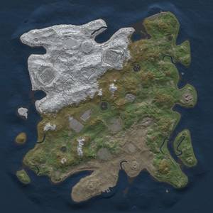 Thumbnail Rust Map: Procedural Map, Size: 4000, Seed: 15254, 17 Monuments