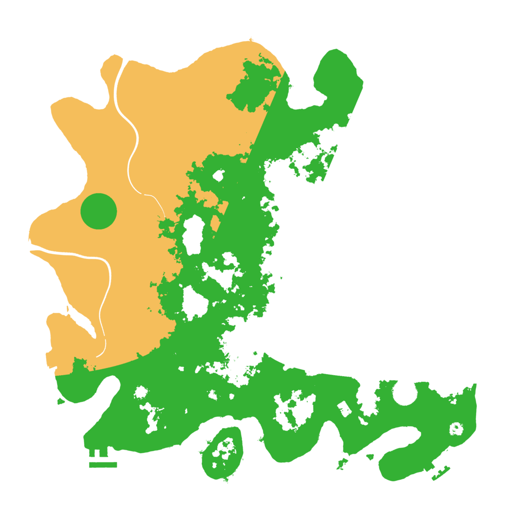 Biome Rust Map: Procedural Map, Size: 3800, Seed: 2525