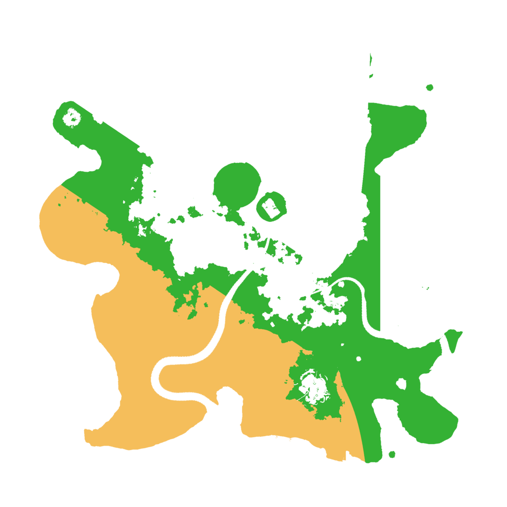 Biome Rust Map: Procedural Map, Size: 3000, Seed: 2441101