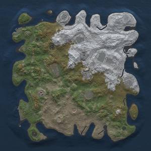 Thumbnail Rust Map: Procedural Map, Size: 4250, Seed: 24, 19 Monuments