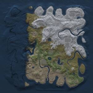 Thumbnail Rust Map: Procedural Map, Size: 4250, Seed: 24, 14 Monuments