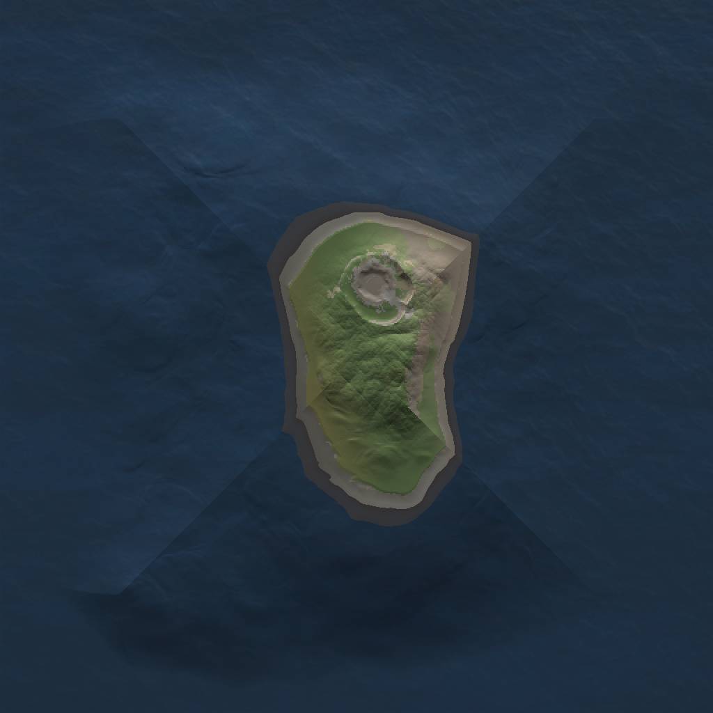 Rust Map: Barren, Size: 1000, Seed: 1291722910, 2 Monuments