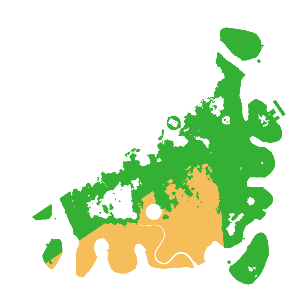 Biome Rust Map: Procedural Map, Size: 3500, Seed: 214542121