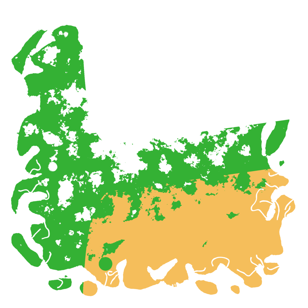 Biome Rust Map: Procedural Map, Size: 6000, Seed: 52258857