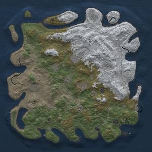 Thumbnail Rust Map: Procedural Map, Size: 4600, Seed: 4797397, 19 Monuments