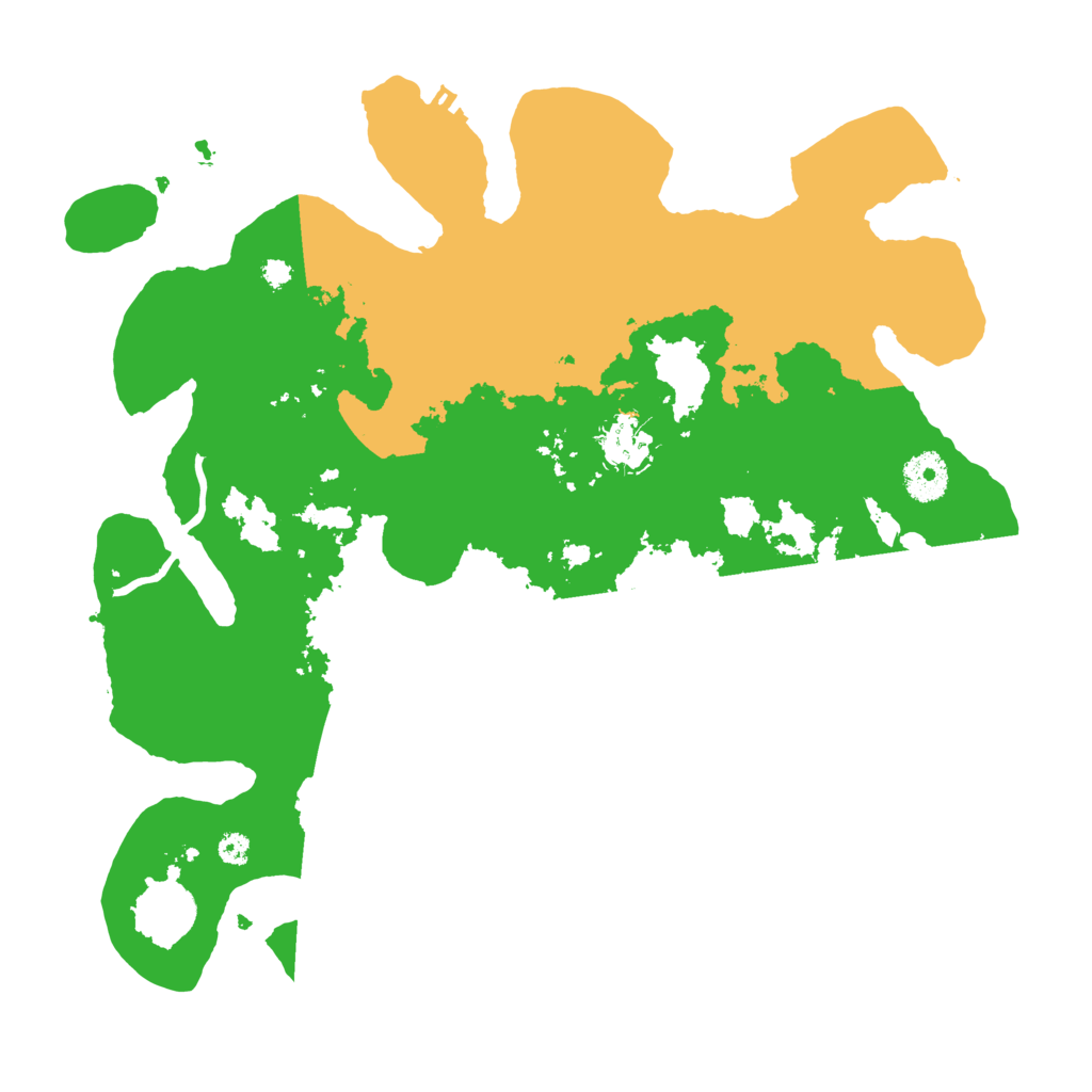 Biome Rust Map: Procedural Map, Size: 3500, Seed: 41895148