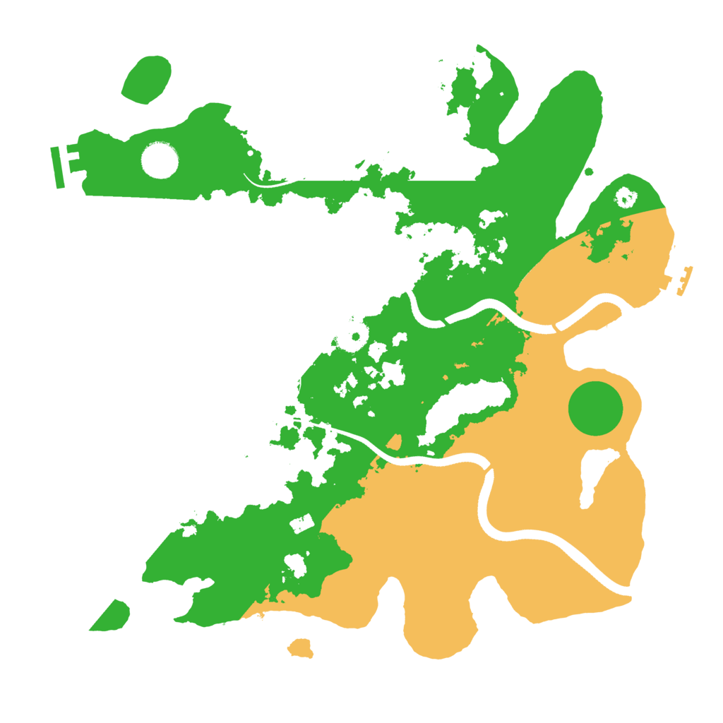 Biome Rust Map: Procedural Map, Size: 3500, Seed: 147175581