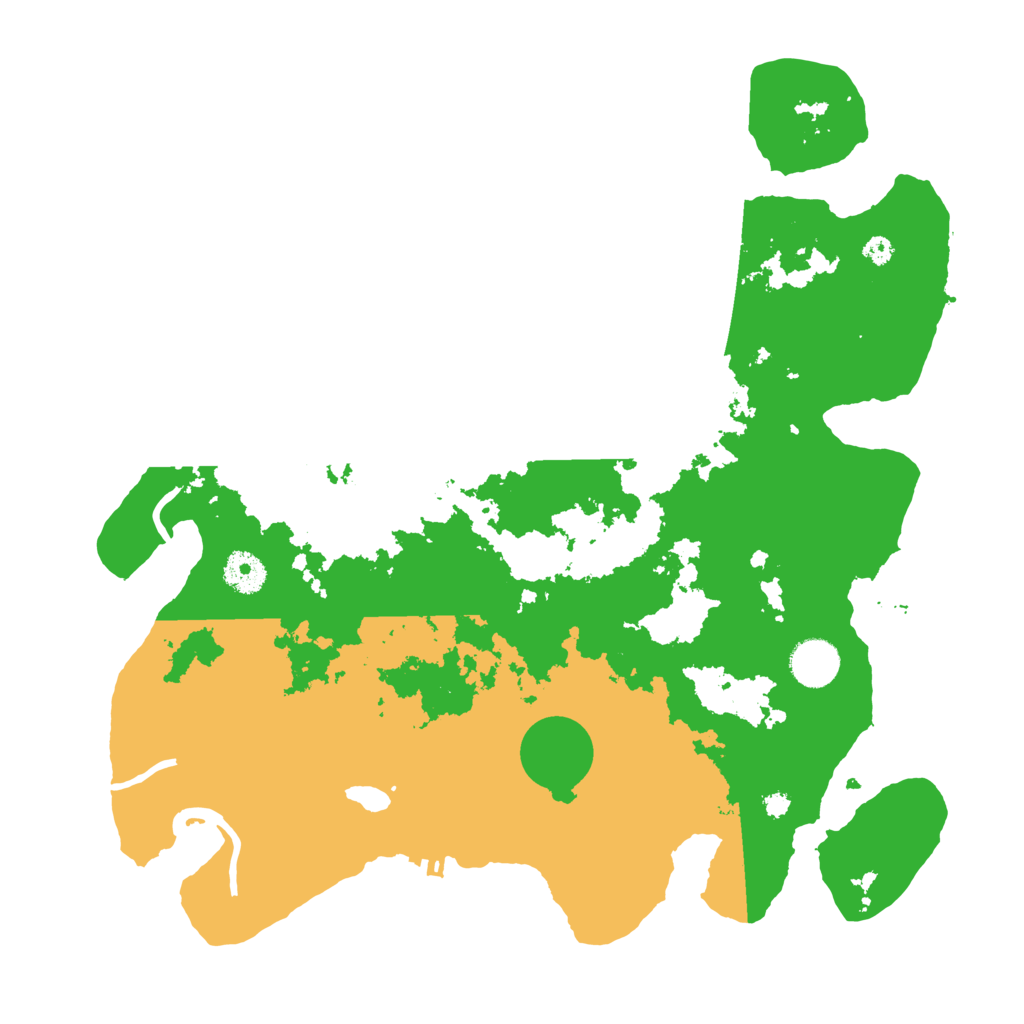 Biome Rust Map: Procedural Map, Size: 3700, Seed: 366239422