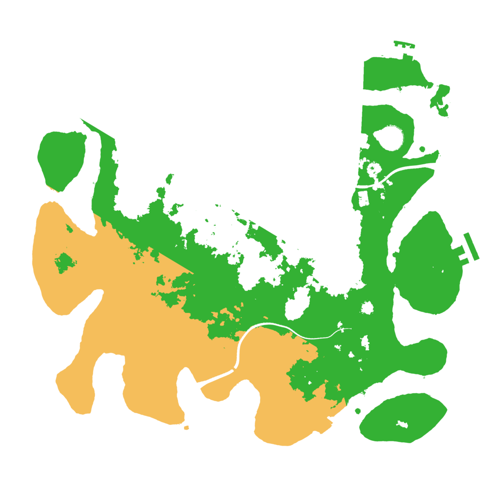 Biome Rust Map: Procedural Map, Size: 3500, Seed: 97141126