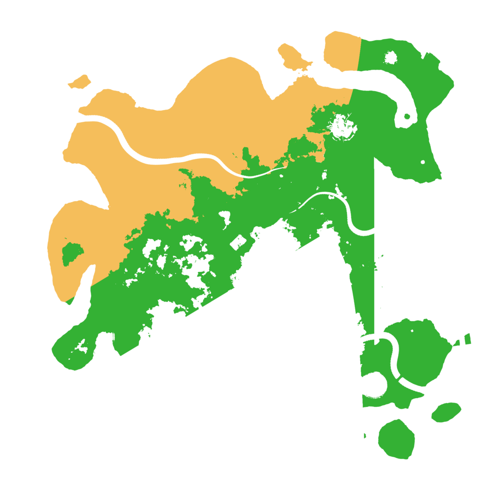 Biome Rust Map: Procedural Map, Size: 3500, Seed: 27913381