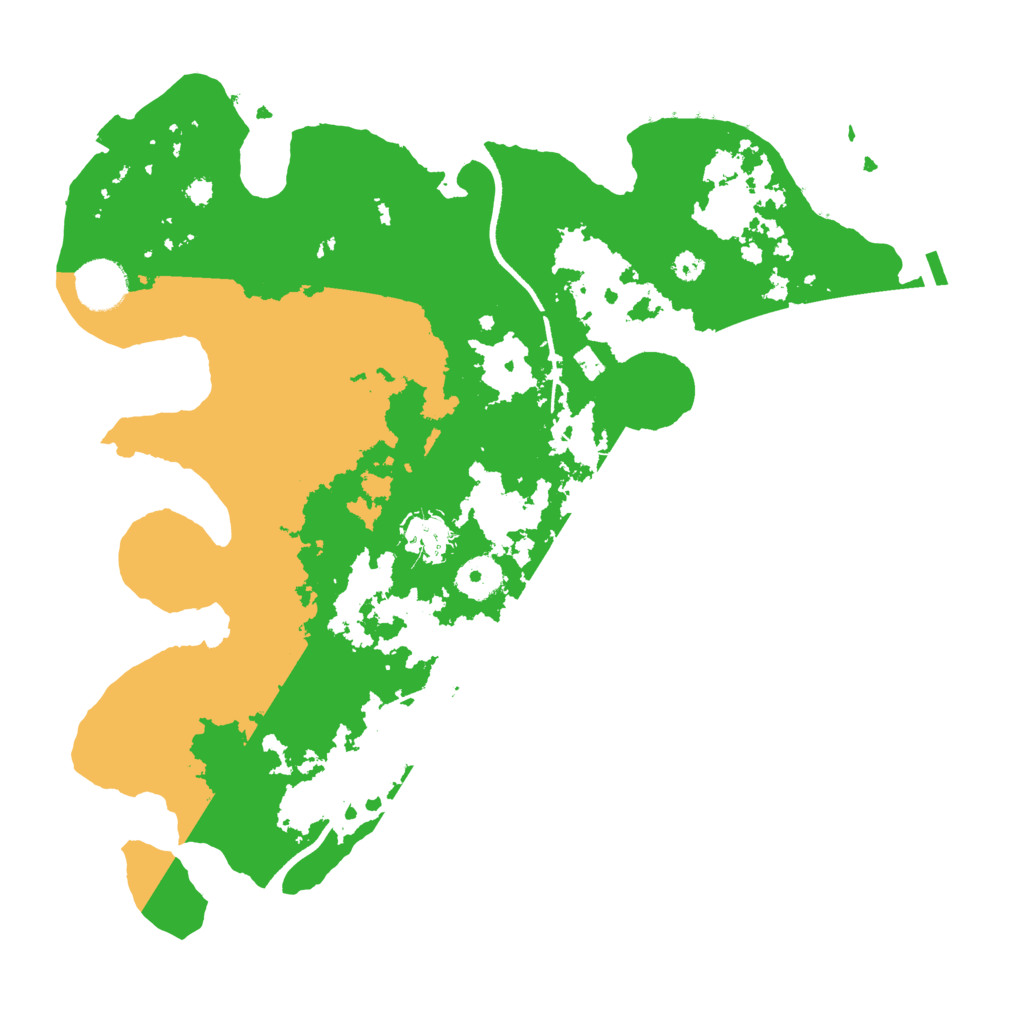 Biome Rust Map: Procedural Map, Size: 3500, Seed: 164147108