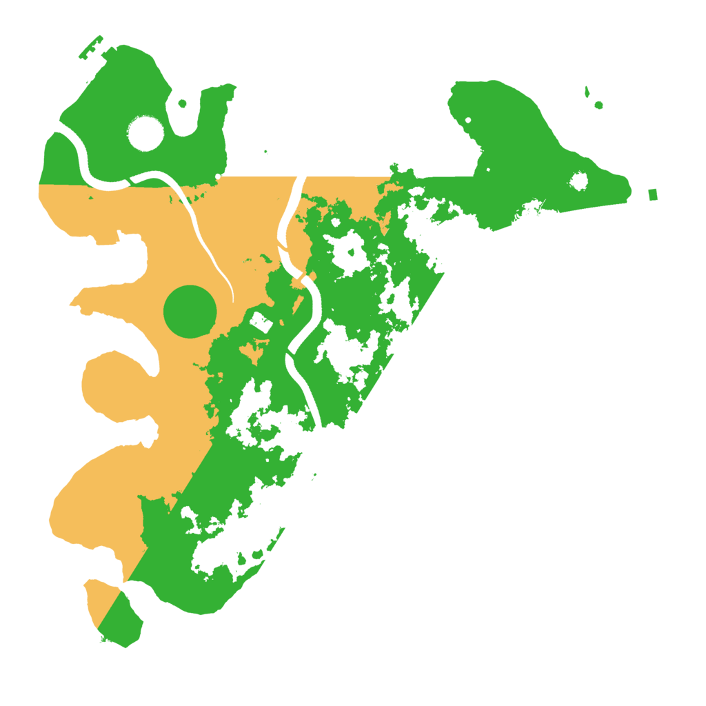 Biome Rust Map: Procedural Map, Size: 3500, Seed: 164147108