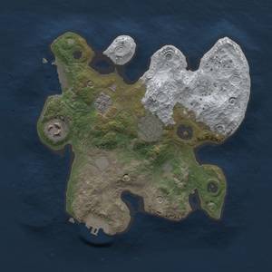 Thumbnail Rust Map: Procedural Map, Size: 2500, Seed: 99, 12 Monuments