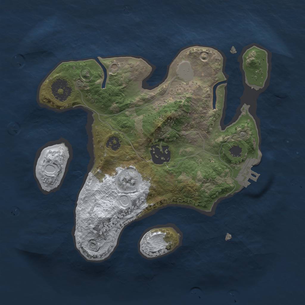Rust Map: Procedural Map, Size: 2200, Seed: 27052022, 7 Monuments