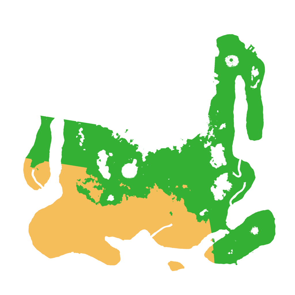 Biome Rust Map: Procedural Map, Size: 3500, Seed: 1887244549