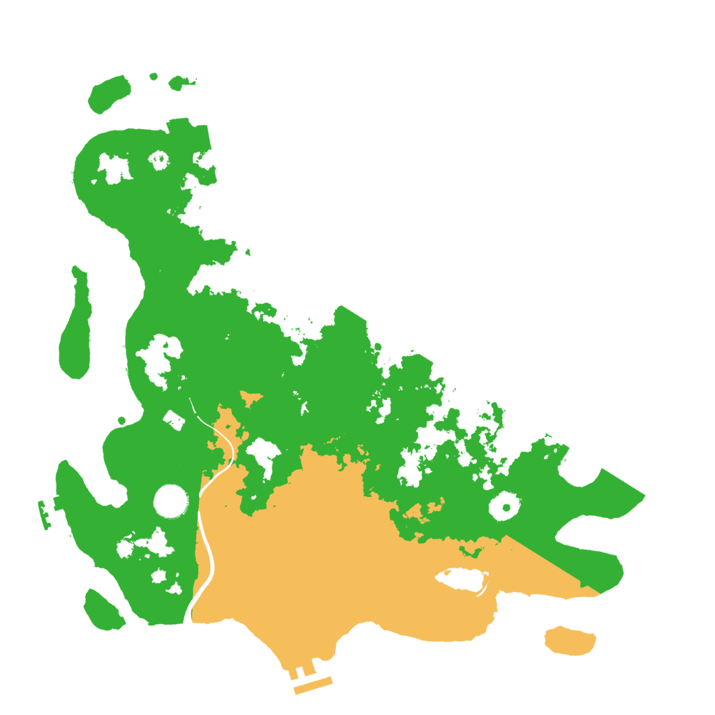 Biome Rust Map: Procedural Map, Size: 3700, Seed: 803071695